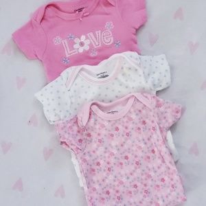 Baby girl onsies set
